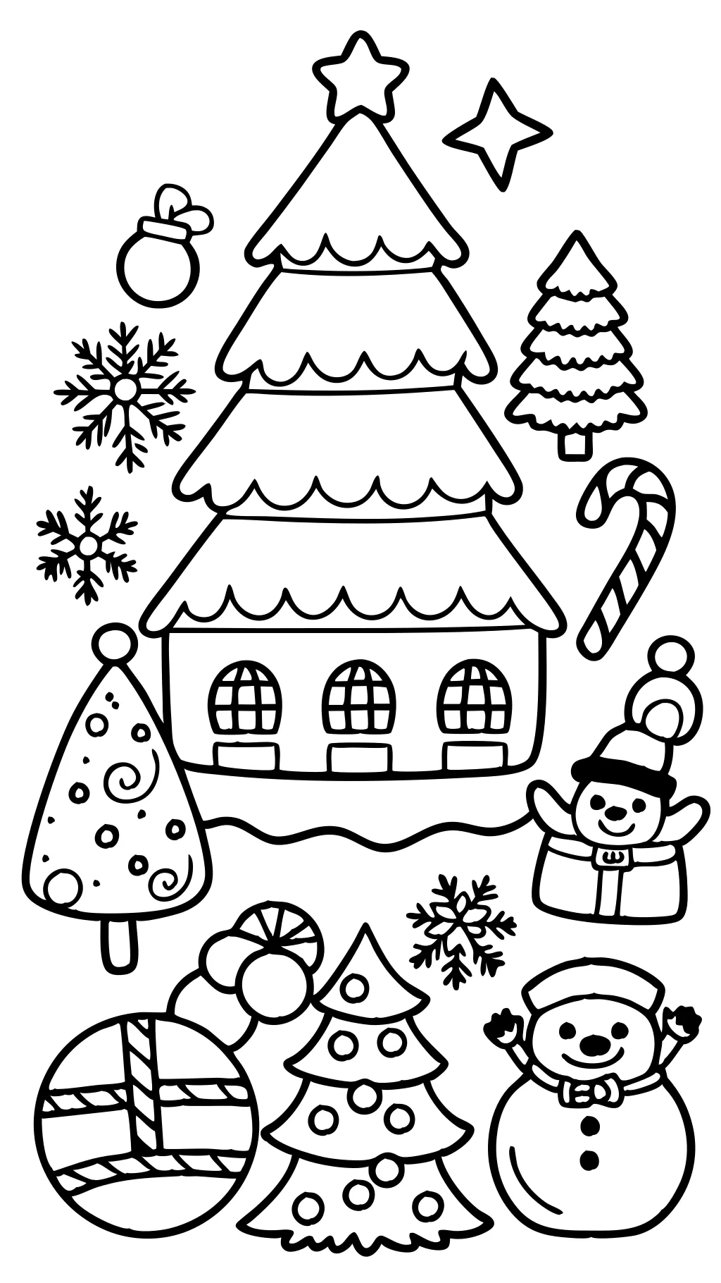 christmas themed coloring pages